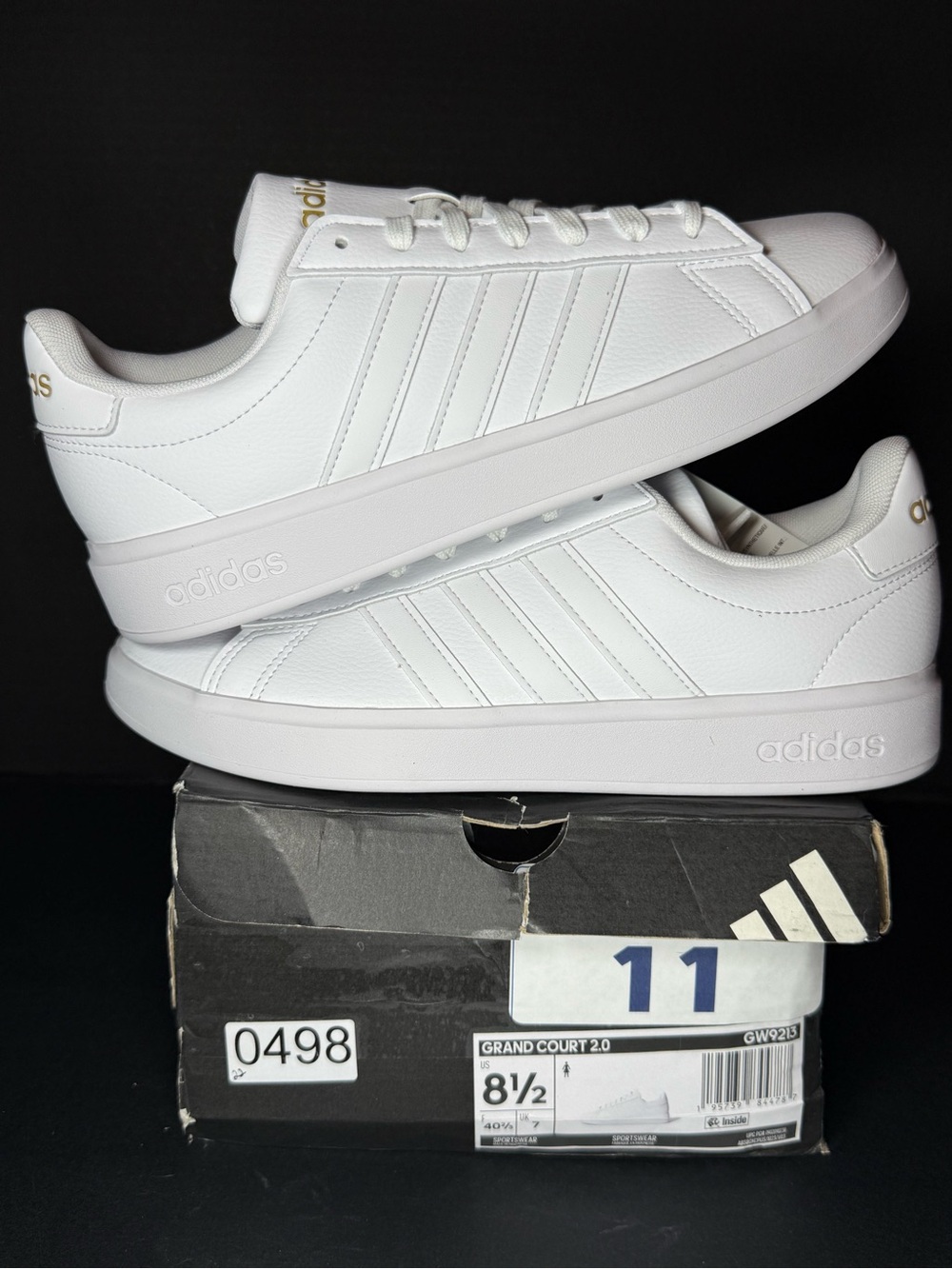 adidas women’s Grand Court 2.0 Low-Top Sneakers size 8.5W